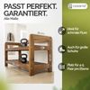 Casaria Schuhregal Schuhständer Holz Akazie 2 Etagen Bild 3