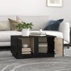 vidaXL Couchtisch Schwarz 80 x 50 x 40 cm Massivholz Kiefer [814423] Bild 3