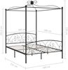 vidaXL Himmelbett-Gestell Schwarz Metall 160 x 200 cm 284478 Bild 5