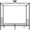 vidaXL Himmelbett-Gestell Schwarz Metall 160 x 200 cm 284478 Bild 4
