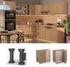 Eckunterschrank R-Line Artisan-Eiche 86 cm ohne Arbeitsplatte Vicco Bild 2