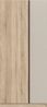 Home affaire Kleiderschrank BENDINGO, Schlafzimmerschrank, Schrank, Garderobenschrank (OTTO BESTSELLER, Garderobe & Schlafzimmer) Breite 80cm, Eiche NB, 2-türig, inkl 1 Kleiderstange und 1 Ablageboden Bild 3