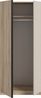 Home affaire Kleiderschrank BENDINGO, Schlafzimmerschrank, Schrank, Garderobenschrank (OTTO BESTSELLER, Garderobe & Schlafzimmer) Breite 80cm, Eiche NB, 2-türig, inkl 1 Kleiderstange und 1 Ablageboden Bild 4