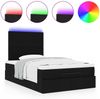 vidaXL Ottoman-Bett mit Matratze & LEDs Schwarz 120x190 cm Stoff 3313908 Bild 5