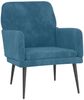 vidaXL Sessel Blau 62x79x79 cm Samt 351413 Bild 2
