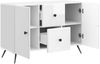 vidaXL Sideboard Hochglanz Weiß 89 x 34,5 x 60 cm Holzwerkstoff 895579 Bild 3