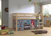 Kinderbett Karolina 210x114x106 Massivholz Natur Textilset Pet Shop Bild 3