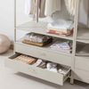 Kleiderschrank Ferris aus Metall, modernes Regalsystem, Sand, 100 cm breit, offenes Design Bild 2