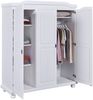 Kleiderschrank >Bastian< (BxHxT 150 x 180 x 56 cm) in Weiss - 150x180x56 (BxHxT) Bild 2