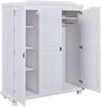 Kleiderschrank >Bastian< (BxHxT 150 x 180 x 56 cm) in Weiss - 150x180x56 (BxHxT) Bild 4