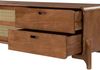 TV-Board Mango/Seegras 220x40x50 hellbraun lackiert MIZUMI #105 Bild 4