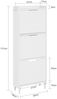 SoBuy FSR151-H-E-W Schuhschrank, MDF, Lackiert, Weiß, 50 x 131 x 19 cm Bild 3