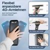 CLOUVOU CleverSeat, ergonomischer Bürostuhl, Rückenlehne mit Mesh Bezug, 4D-Armlehnen, 3D-Kopfstütze, BladeWheels, Anthrazit Bild 3