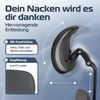 CLOUVOU CleverSeat, ergonomischer Bürostuhl, Rückenlehne mit Mesh Bezug, 4D-Armlehnen, 3D-Kopfstütze, BladeWheels, Anthrazit Bild 5