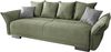 Schlafsofa >Phedra< in 9757 Corto grün, Mikrofaser/Stoff - 242x90x131cm (BxHxT) Bild 2