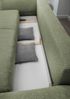 Schlafsofa >Phedra< in 9757 Corto grün, Mikrofaser/Stoff - 242x90x131cm (BxHxT) Bild 3