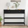 vidaXL Konsolentisch mit Regal Schwarz Eichen-Optik 100 x 25 x 75 cm 863513 Bild 4