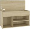 vidaXL Schuhbank Sonoma-Eiche 80x30x45 cm Holzwerkstoff 808750 Bild 5