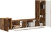 vidaXL TV-Schrankset Wandmontiert 4 pcs Altholz Holzwerkstoff 3409004 Bild 3