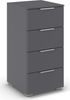 OTTO home Schubkastenkommode Highboard Sideboard Schubladenkommode Kommode Schlafzimmer ASTANA (Breite 40 cm / Höhe 81 cm), mit 4 geräumigen Schubladen, Kantengriff in Alufarben MADE IN GERMANY Bild 3