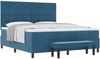 vidaXL Boxspringbett mit Kopfteil Dunkelblau 200 x 180 cm Samt 3344532 Bild 2