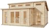 Alpholz Gartenhaus Lausitz Prima Gartenhaus aus Holz Holzhaus mit 40 mm Wandstärke Blockbohlenhaus mit Montagematerial Bild 3