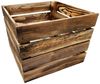 Teramico Holzkiste Holzkiste Obstkiste 40x30x40cm Geflammt, Aufbewahrungsbox Bild 5