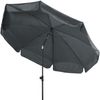 Doppler Sonnenschirm / Mittelstockschirm "Sunline Neo 200", anthrazit, Ø 200 cm Bild 2