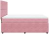 vidaXL Boxspringbett mit Matratze Rosa 140x200 cm Samt 3292357 Bild 5