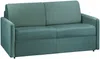 Schlafsofa 2-Sitzer Samt CALIFE - Minzgrün - Liegefläche: 120 cm - Matratzenhöhe: 18 cm Bild 1