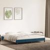 Doppelbett, Bettgestell Modernen ohne Matratze Dunkelblau 180x220 cm Samt d2078e Bild 3