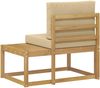 vidaXL Outdoor End Sofa Weiß 91 x 63 x 73 cm Massivholz Akazie 901481 Bild 5