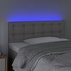 LED Kopfteil, Bettkopfteil, Minimalistisch Grau 100x5x78/88 cm Kunstleder Bild 3