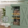 HOMECHO Sideboard, 140cm Breite Küchenschrank 3 Schubladen 4 Türen, Verstellbaren Regalen Bild 4
