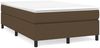 vidaXL Polsterbett mit Matratze Dunkelbraun 120x200 cm Stoff, Härtegrad: H2 [3144410] Bild 2