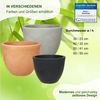 Heimwerkercenter Pflanzkübel MePla Blumentopf Pflanzkübel Siena ø30 cm, Terra, frostfester Kunstoff Bild 3