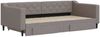 vidaXL Tagesbett Ausziehbar mit Schubladen Taupe 100x200 cm Stoff 3197470 Bild 3