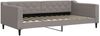 vidaXL Tagesbett Ausziehbar mit Schubladen Taupe 100x200 cm Stoff 3197470 Bild 4