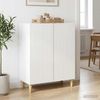 vidaXL Sideboard Hochglanz Weiß 66 x 34,5 x 90 cm Holzwerkstoff 894589 Bild 4