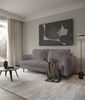 Selsey 'Rane' Sofa mit Schlaffunktion und wasserabweisendem Chenille-Bezug, greige, ca. 90 x 236 x 102 cm Bild 3