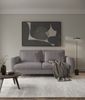 Selsey 'Rane' Sofa mit Schlaffunktion und wasserabweisendem Chenille-Bezug, greige, ca. 90 x 236 x 102 cm Bild 2