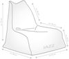 Sitting Point Sitzsack Wooly Jazz Fellimitat in Natur Bild 3