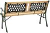 vidaXL Gartenbank 122 cm Gusseisen und Massivholz Tanne 312033 Bild 4