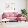 vidaXL Sofa Set mit Kissen Rosa Polyester 42001929 Bild 3