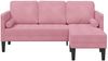 vidaXL Sofa Set mit Kissen Rosa Polyester 42001929 Bild 4