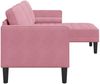 vidaXL Sofa Set mit Kissen Rosa Polyester 42001929 Bild 5