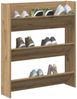 Wand-Schuhregal, Schuhablage, platzsparend Artisan-Eiche 80x18x90 cm Holzwerkstoff Bild 4