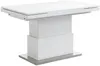 Vente-unique - Multifunktionstisch Couchtisch & Esstisch - Höhenverstellbar & ausziehbar - MDF lackiert - Weiß - LAURIA Bild 4