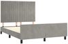 Doppelbett, Bettgestell Modernen ohne Matratze Hellgrau 140x200 cm Samt d2482e Bild 4