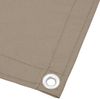 vidaXL Balkon-Sichtschutz Taupe 75x800 cm 100 % Polyester-Oxford 4000236 Bild 3